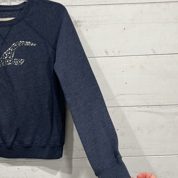 Hollister Rhinestone Bird Logo Pullover Sweater - XS - Picture 6 of 6